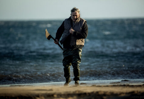 Sergi Lopez sur le tournage de la Baleine de Sylvère Petit © Les films d’ici Méditerranée