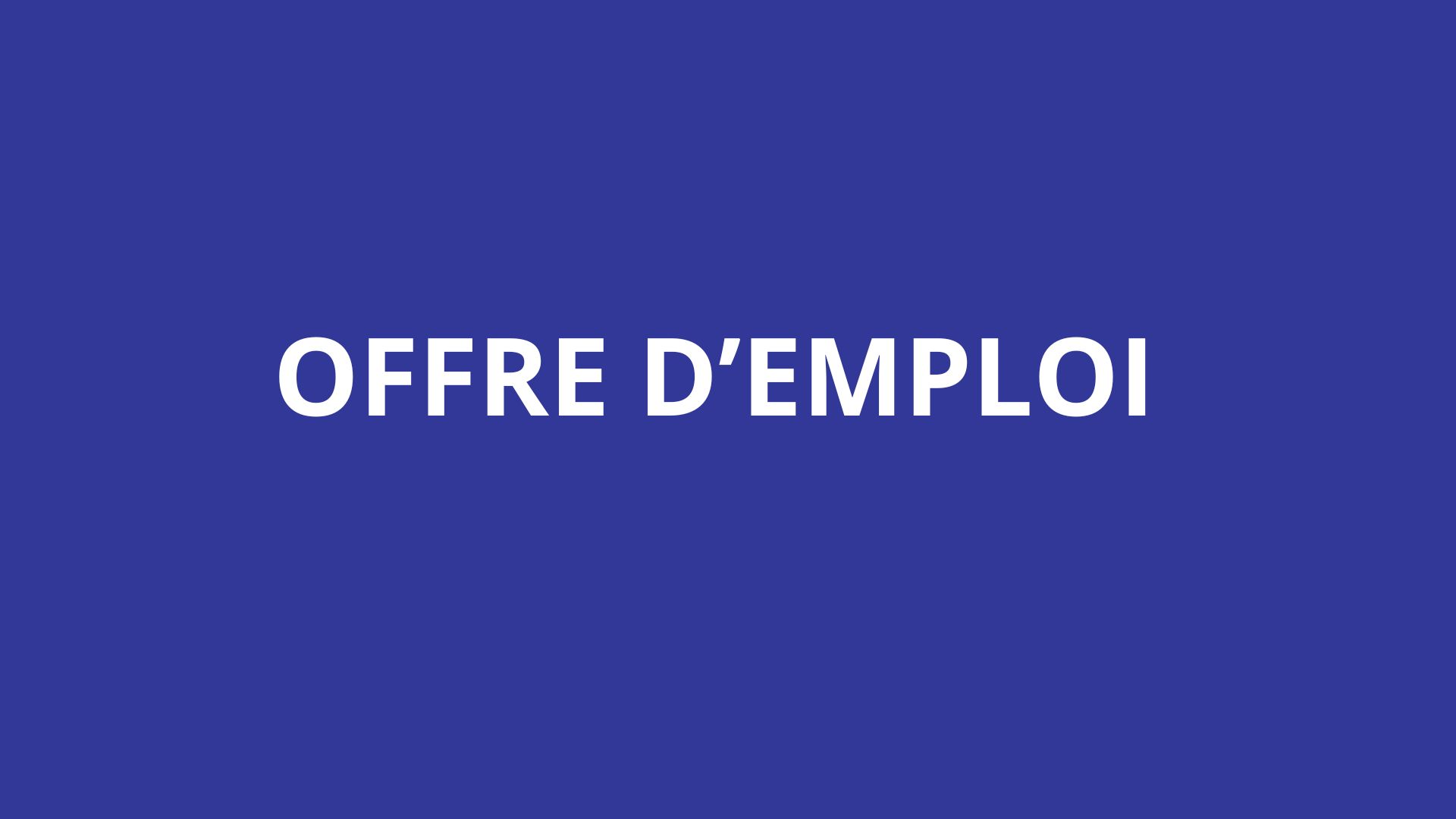 Offre emploi